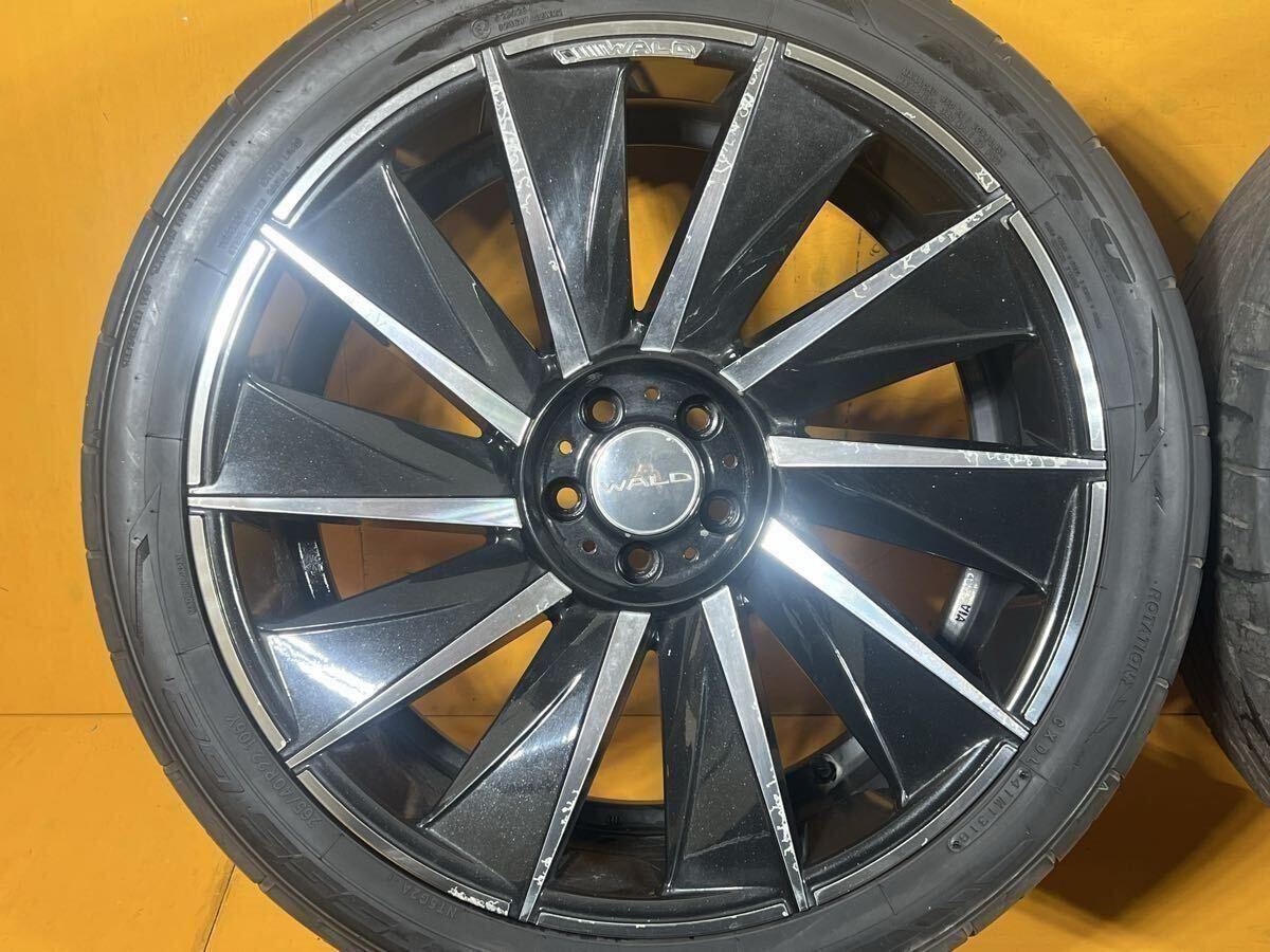 JDM Custom WALD Valkas B11C 22-inch 9J +33 PCD114.3 wheels on Nitto NT (No Tires) - 画像 (2)