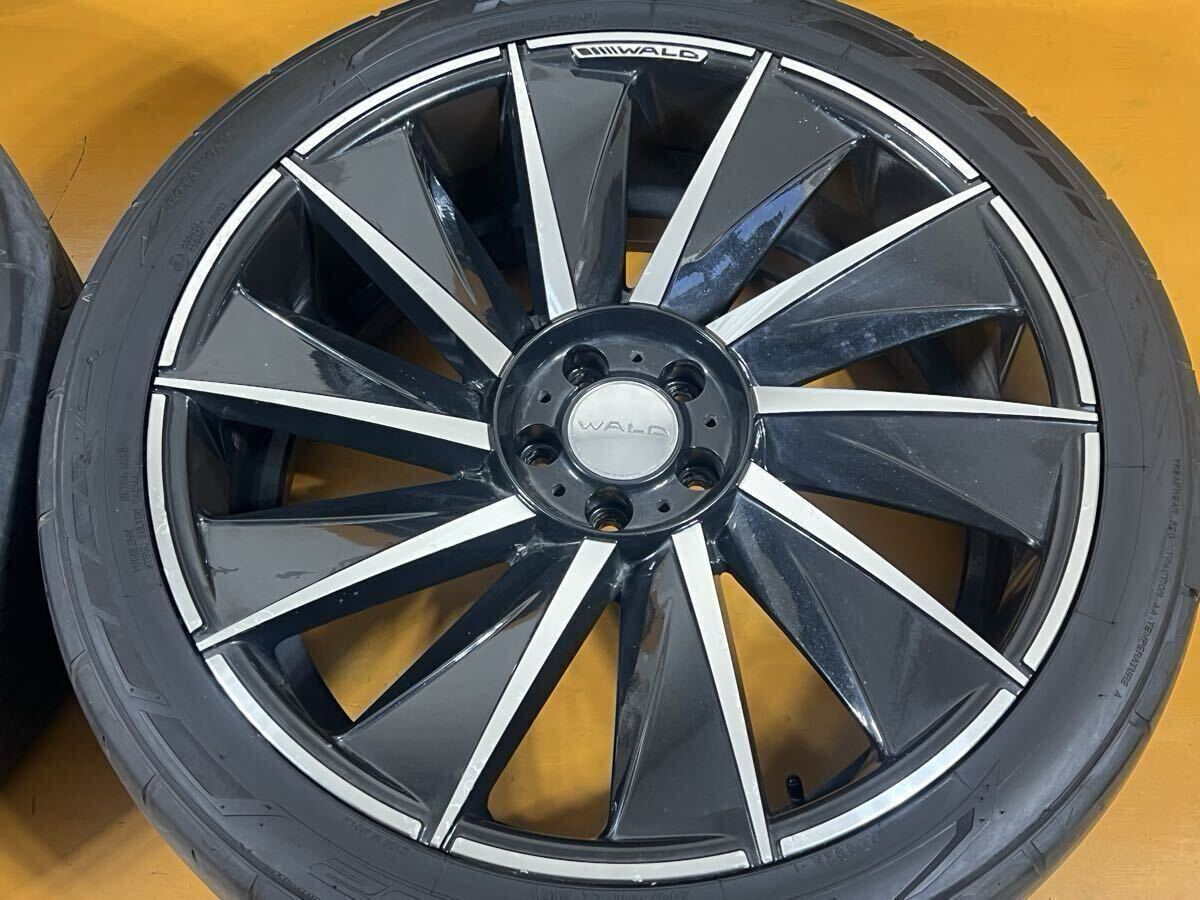 JDM Custom WALD Valkas B11C 22-inch 9J +33 PCD114.3 wheels on Nitto NT (No Tires) - 画像 (5)