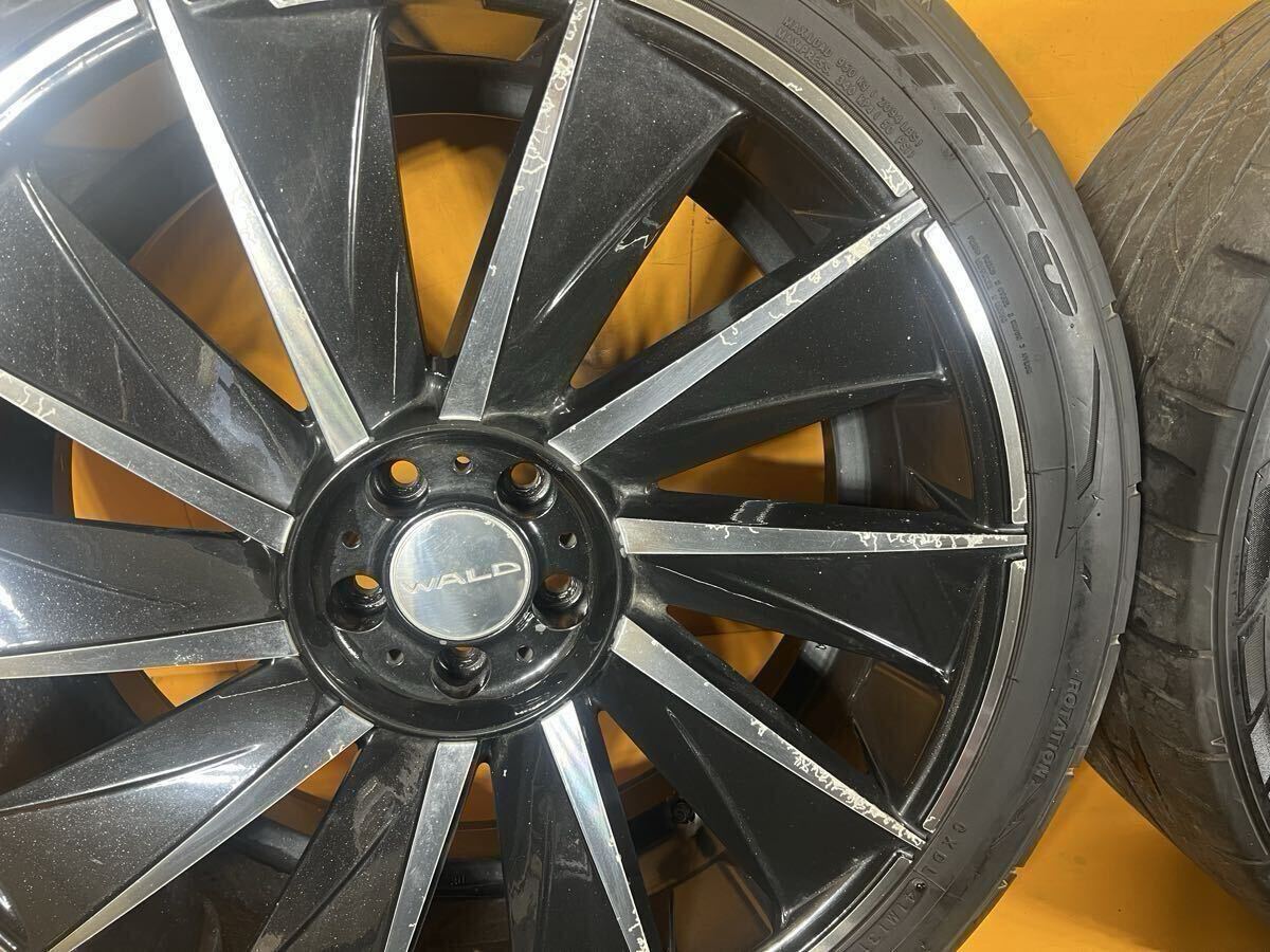 JDM Custom WALD Valkas B11C 22-inch 9J +33 PCD114.3 wheels on Nitto NT (No Tires) - 画像 (6)