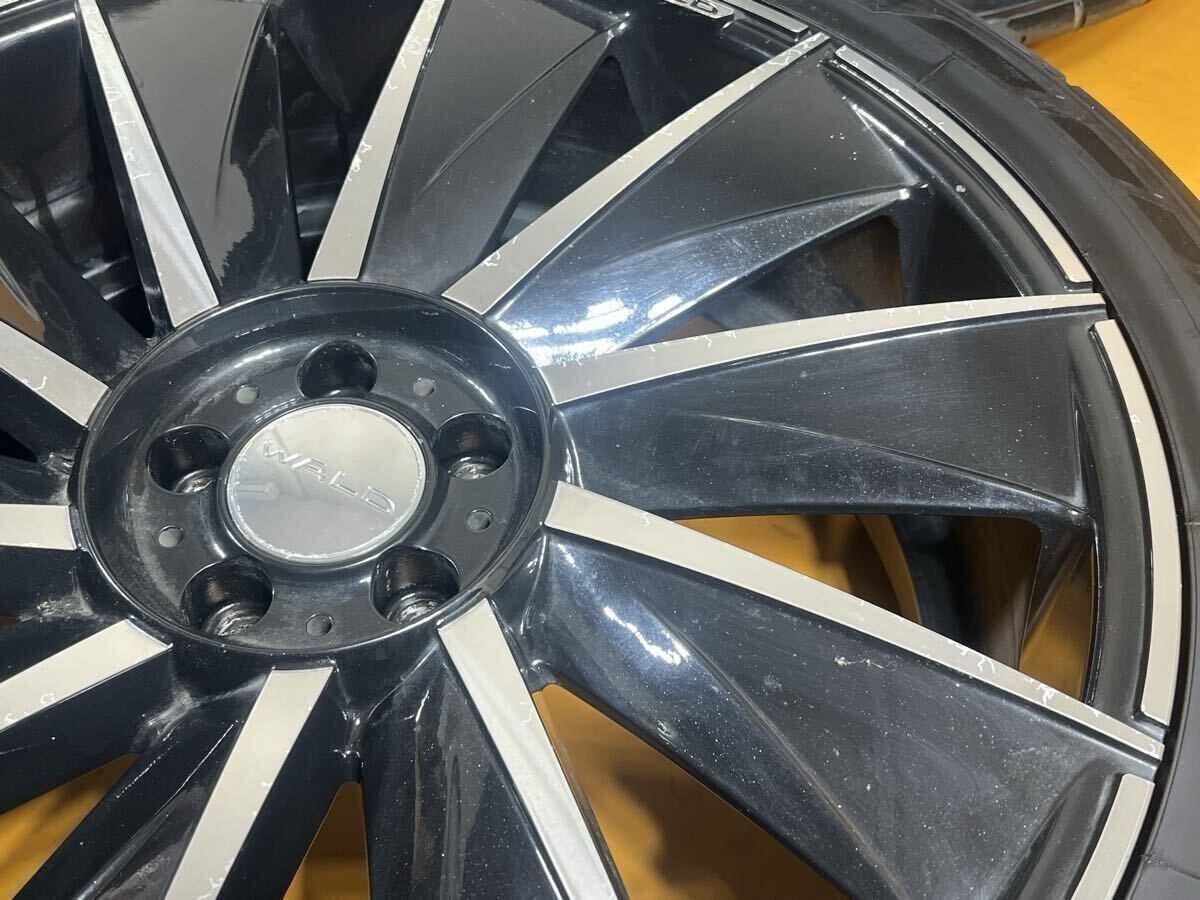 JDM Custom WALD Valkas B11C 22-inch 9J +33 PCD114.3 wheels on Nitto NT (No Tires) - 画像 (8)