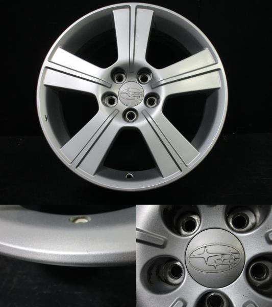 JDM Legacy Exiga subaru SG Forester genuine 6.5J-16+48 100 silver Yoko (No Tires) - 画像 (3)