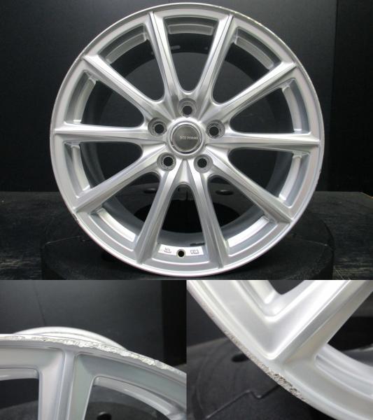 JDM ECOFORME SE15 Ecoforme 8J-18+45 silver Bridgestone Zack VRX3 225/4 No Tires - Image 4