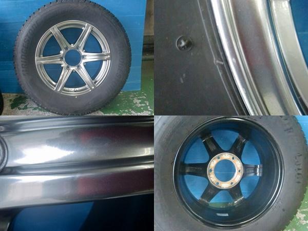 JDM Fukushima Iwaki Used winter tires/wheel set TWS GRANVERD SV 17X7.5 (No Tires) - 画像 (3)