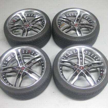 JDM Deep rim AME SHALLEN XS-55 8.5+24 9.5j+34 PCD114.3 H5 194-Wheel Set SHAL (No Tires)