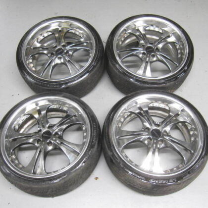 JDM SSR Fellini SL5 Chrome Plated 8.5J+35 9.5J+38 PCD114.3 5-hole 19-d (No Tires)