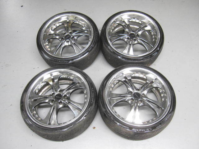 JDM SSR Fellini SL5 Chrome Plated 8.5J+35 9.5J+38 PCD114.3 5-hole 19-d (No Tires)