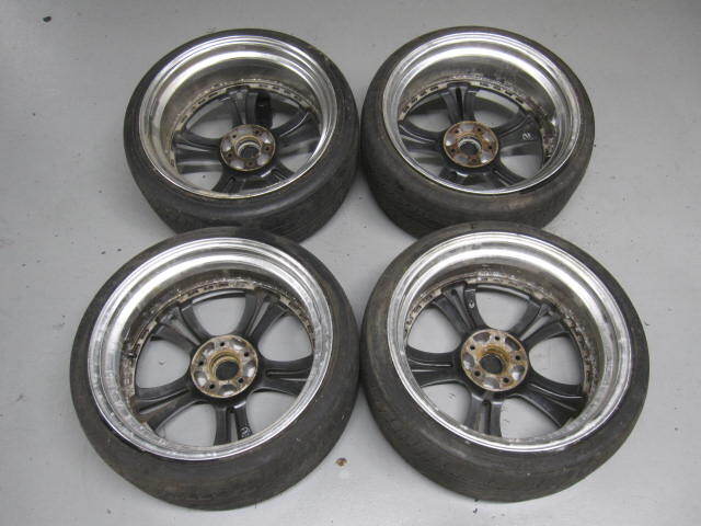 JDM SSR Fellini SL5 Chrome Plated 8.5J+35 9.5J+38 PCD114.3 5-hole 19-d (No Tires) - 画像 (4)
