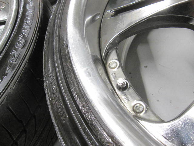 JDM SSR Fellini SL5 Chrome Plated 8.5J+35 9.5J+38 PCD114.3 5-hole 19-d (No Tires) - 画像 (5)