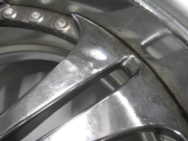 JDM SSR Fellini SL5 Chrome Plated 8.5J+35 9.5J+38 PCD114.3 5-hole 19-d (No Tires) - 画像 (7)