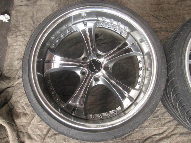 JDM Rare SPEEDSTAR Vienna Courage Deep Rim Plated 9.5J+30 114.3/5H 192 (No Tires) - 画像 (3)
