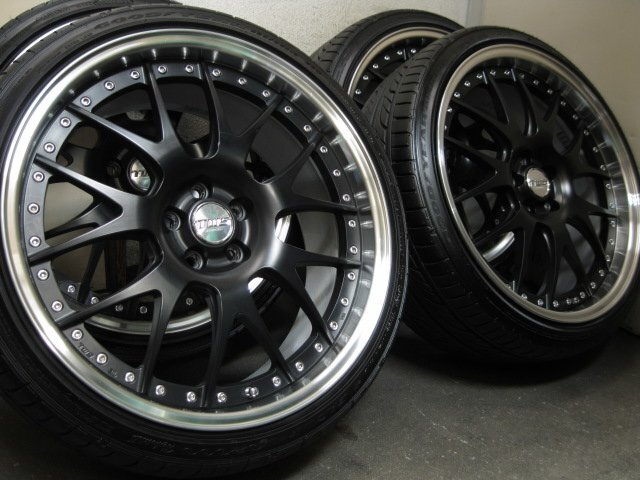 JDM USEDTWS exlete107Mforging2 piece 19 inch & 225/35R19 4-Wheel Set Prius/86 (No Tires)
