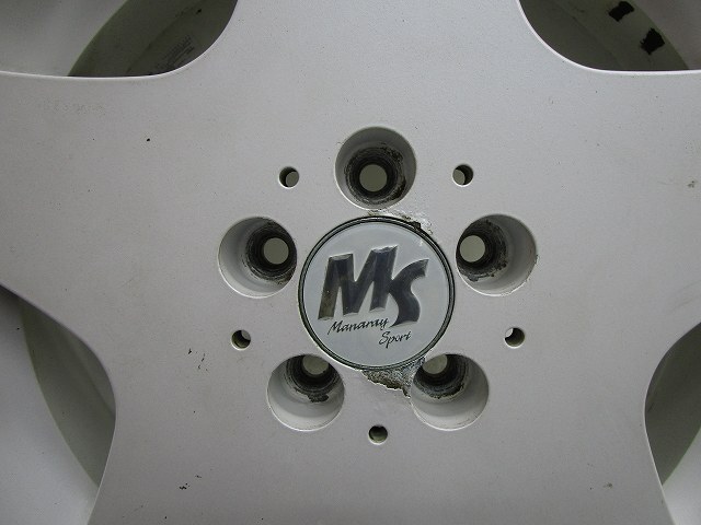 JDM 16manaleisports 7J+42 100 Rare Used Aluminum Wheels 4-Wheel Set A16 (No Tires) - 画像 (4)