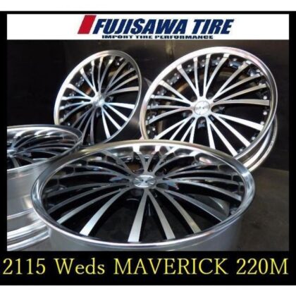 JDM 2115 T01103215 Weds MAVERICK 220M 20x8.5J/9.0J 5-hole PCD114.3 +46 (No Tires)