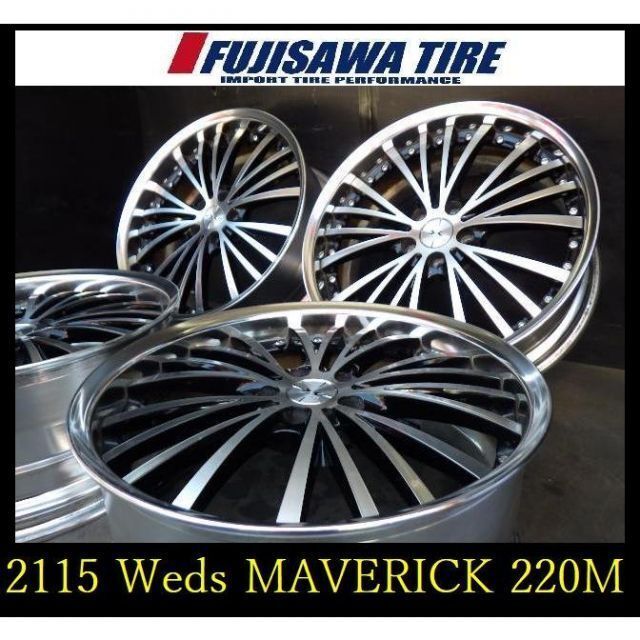 JDM 2115 T01103215 Weds MAVERICK 220M 20x8.5J/9.0J 5-hole PCD114.3 +46 (No Tires)