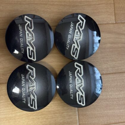 JDM RAYS Rays Center Cap JAPAN QUALITY Black 4 Individual SetRAYS (No Tires)