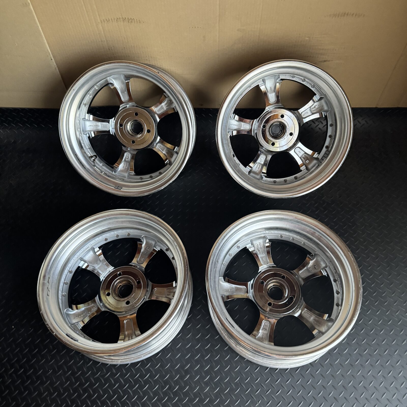 How to Read the Markings on a WORK Wheel — Two Sets, Photographed From Our Own Stock