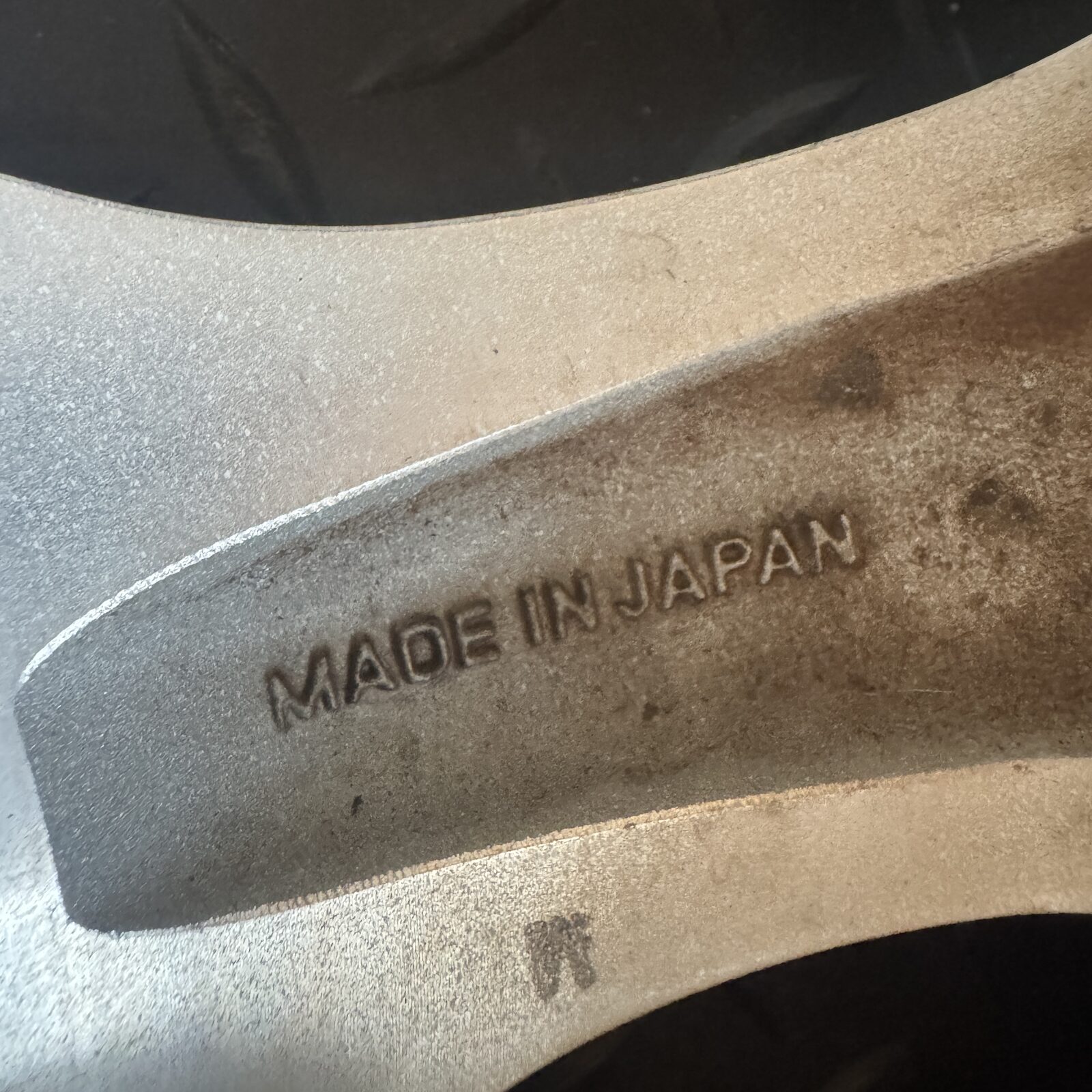 MADE IN JAPAN cast into the back of a WORK Meister S1R spoke