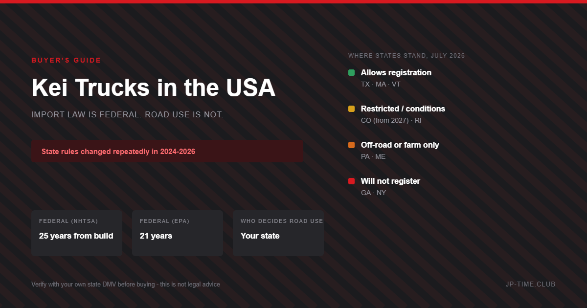 Kei trucks in the USA: import and road use