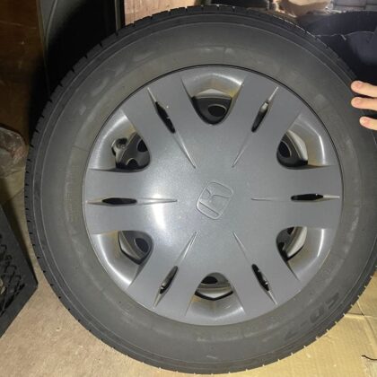 JDM Honda 175/65R14 tire and wheel cap (No Tires)