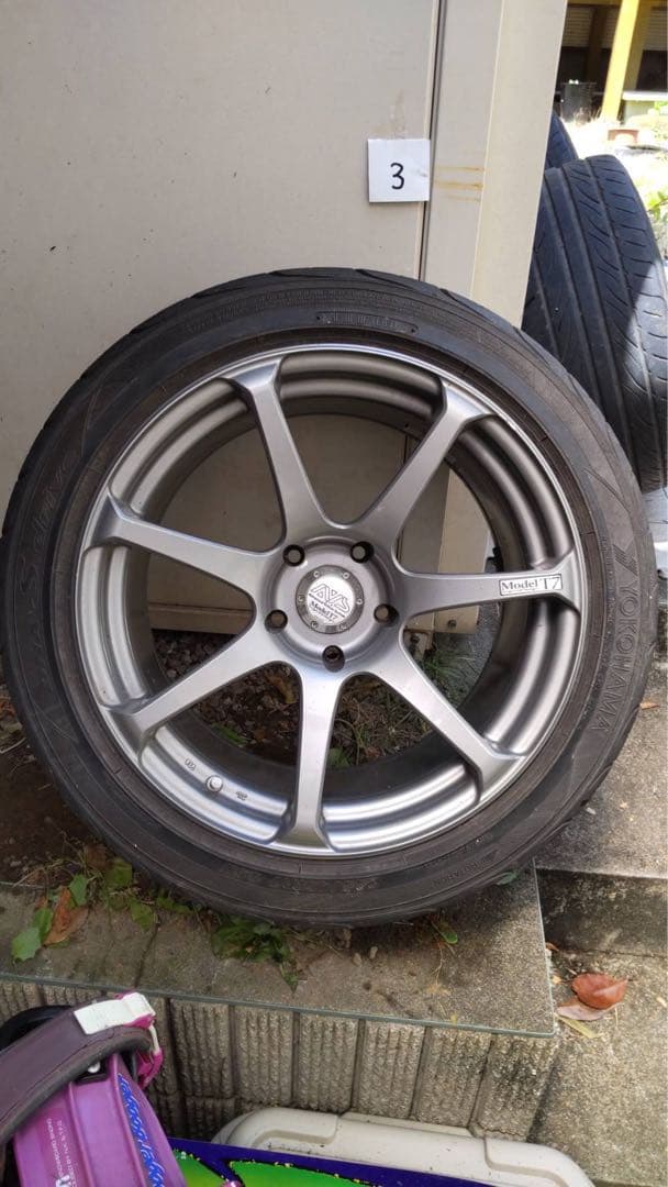 JDM AVS model T7 17x9J +22 (No Tires) - 画像 (3)