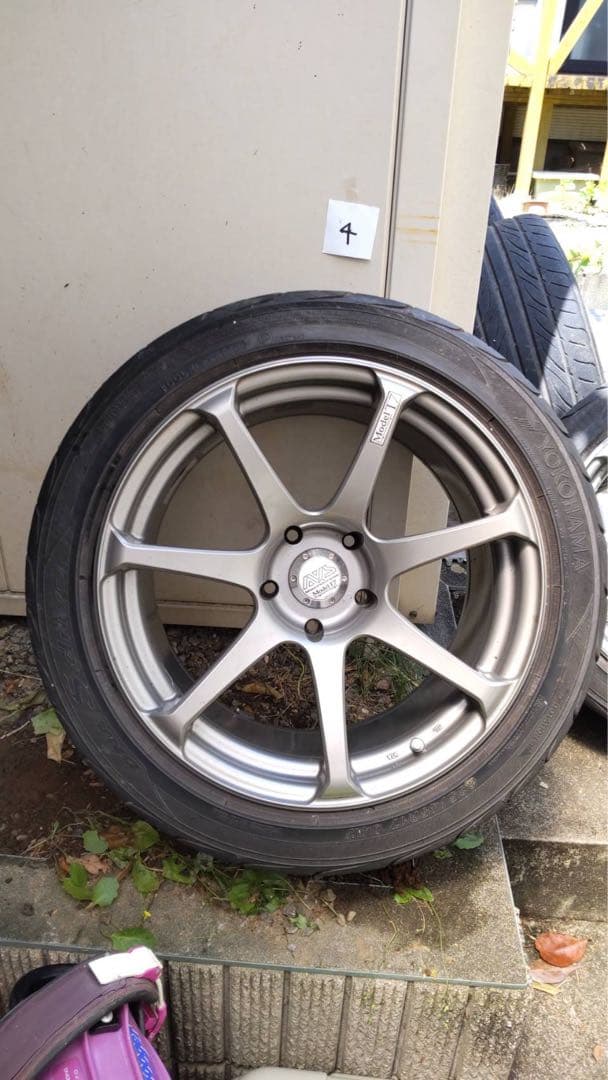 JDM AVS model T7 17x9J +22 (No Tires) - 画像 (4)