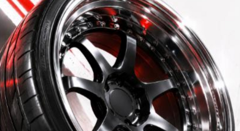 Illustrated multi-piece forged racing wheel, WORK Wheels style, JP-Time.Club house-style artwork