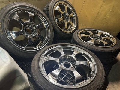 JDM Forging TWS Rare Fabless Expand Racing 8j+40 RX-7 RX-8 Lexus ISGS (No Tires) - Image 2