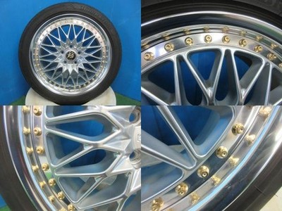 JDM 4-Wheel Set Used WORK VS-XV aluminum wheels 18x8J +46 114.3 5H SRS Bridge (No Tires) - Image 4