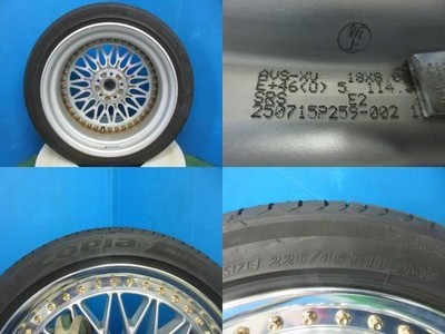 JDM 4-Wheel Set Used WORK VS-XV aluminum wheels 18x8J +46 114.3 5H SRS Bridge (No Tires) - Image 10