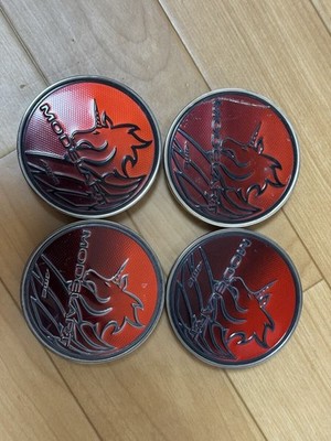 JDM MODELART Center Cap 4 Individual Set Red NicoN Design (No Tires)