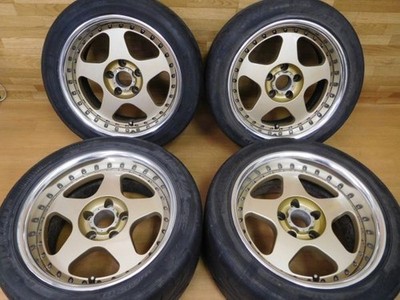 JDM 15-721Deep Rim Rare KOENIG 17in 9.5J+2 8.5J+2 for lowered cars El (No Tires)