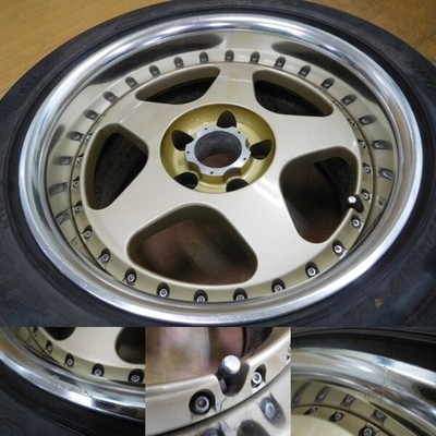 JDM 15-721Deep Rim Rare KOENIG 17in 9.5J+2 8.5J+2 for lowered cars El (No Tires) - Image 6