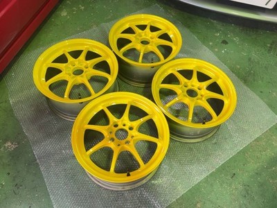 JDM DEEPSRACING Carnival Yellow RAYS VOLLRACING CE28 157/6.5J +43/+45 (No Tires)