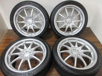 JDM ・RAYS VOLK RACING CE28N 18in 7.5J +47 5-hole PCD100 Kenda 225/40R1 (No Tires)