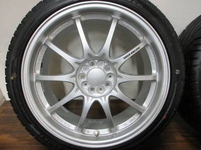 JDM ・RAYS VOLK RACING CE28N 18in 7.5J +47 5-hole PCD100 Kenda 225/40R1 (No Tires) - Image 2