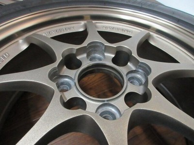 JDM ・RAYS Volk Racing CE28N 14in 5.5J +35 4-hole PCD100 BS RE-71RS 165 (No Tires) - Image 7