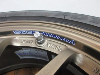 JDM ・RAYS Volk Racing CE28N 14in 5.5J +35 4-hole PCD100 BS RE-71RS 165 (No Tires) - Image 8