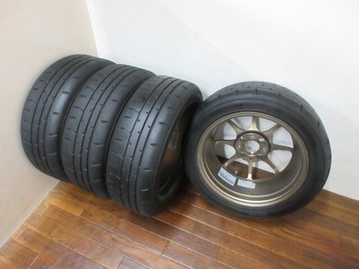 JDM ・RAYS Volk Racing CE28N 14in 5.5J +35 4-hole PCD100 BS RE-71RS 165 (No Tires) - Image 9