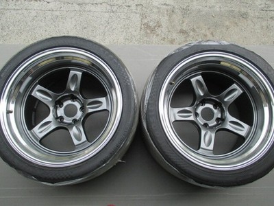 JDM VORK RACING RAYS 21C 18x11.5J -20 5H-114.3 2-Wheel Set VC dark gunmetal/R (No Tires)