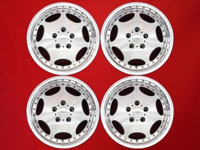 JDM Out of print rare deep-rim SPORSH AX aluminum wheels used. 4-Wheel Set 8 (No Tires)