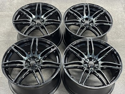 JDM Used WEDS 4-Wheel Set 18x9.5J +45 PCD 100 Wheels only (No Tires) - Image 2