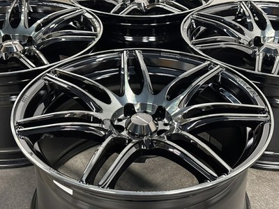 JDM Used WEDS 4-Wheel Set 18x9.5J +45 PCD 100 Wheels only (No Tires) - Image 3