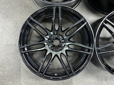 JDM Used WEDS 4-Wheel Set 18x9.5J +45 PCD 100 Wheels only (No Tires) - Image 4