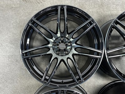 JDM Used WEDS 4-Wheel Set 18x9.5J +45 PCD 100 Wheels only (No Tires) - Image 6