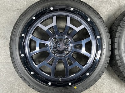 JDM Used MID wheel set 4-piece set 17x6.5J +45 PCD 100 195/45R17 8 (No Tires) - Image 4