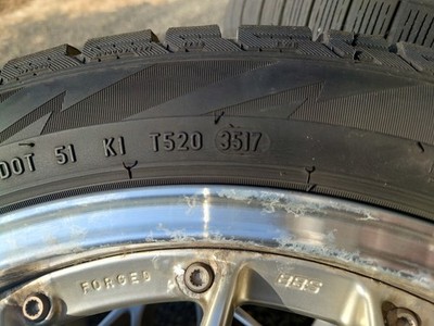 JDM BBS Forged RS-GT RS907 255/45R18 4-Wheel Set with Winter Tires 5H/ (No Tires) - Image 8