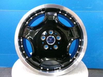 JDM 4-Wheel Set Weds NOVARIS ASSETE D1 black Dish 18-inch 7J +47 5H 5-hole P (No Tires)