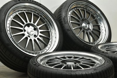 JDM Used SSR 4-Wheel Set: 19x8.5J +43 20x10.0J +49 PCD 120 235 (No Tires) - Image 3