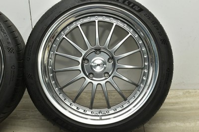 JDM Used SSR 4-Wheel Set: 19x8.5J +43 20x10.0J +49 PCD 120 235 (No Tires) - Image 7