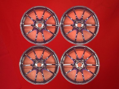 JDM Lightweight FRcar Wedssports SA-55M Used Aluminum Wheels 4-Wheel Set 8/9 (No Tires)